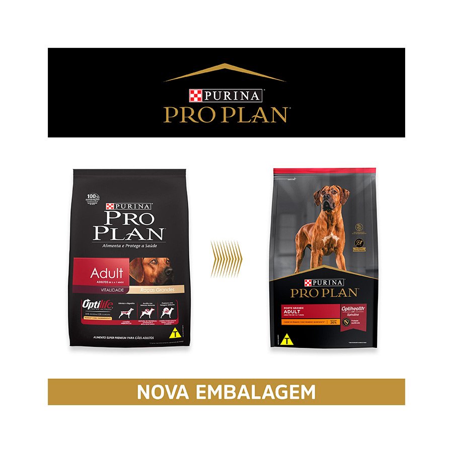 Ração Nestlé Purina Pro Plan para Cães Adultos de Raças Grandes