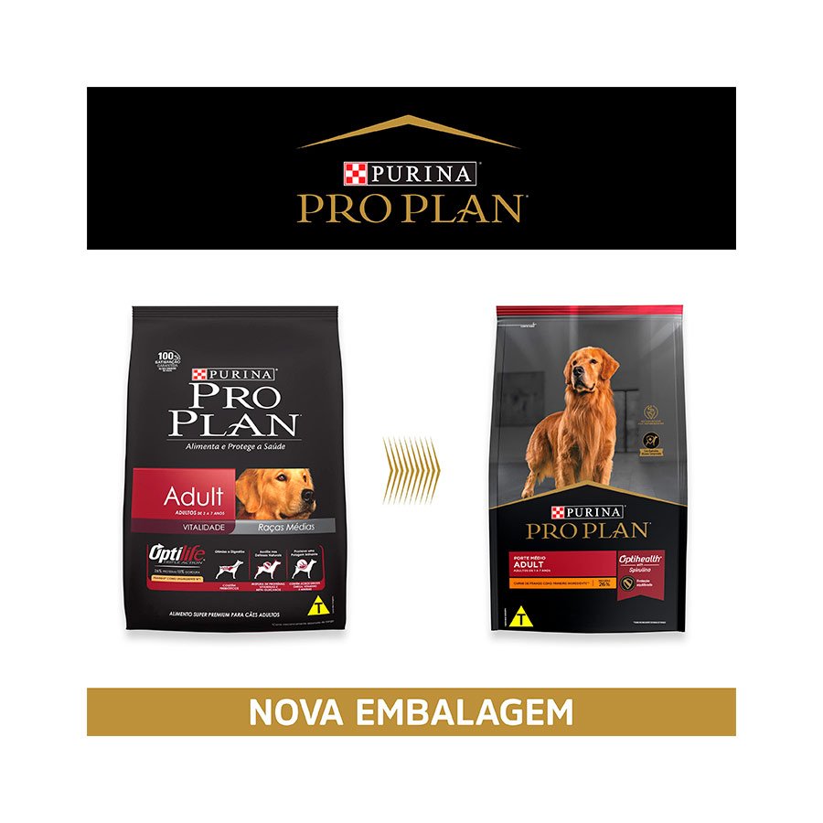 Ração Nestlé Purina Pro Plan para Cães Adultos Raças Médias