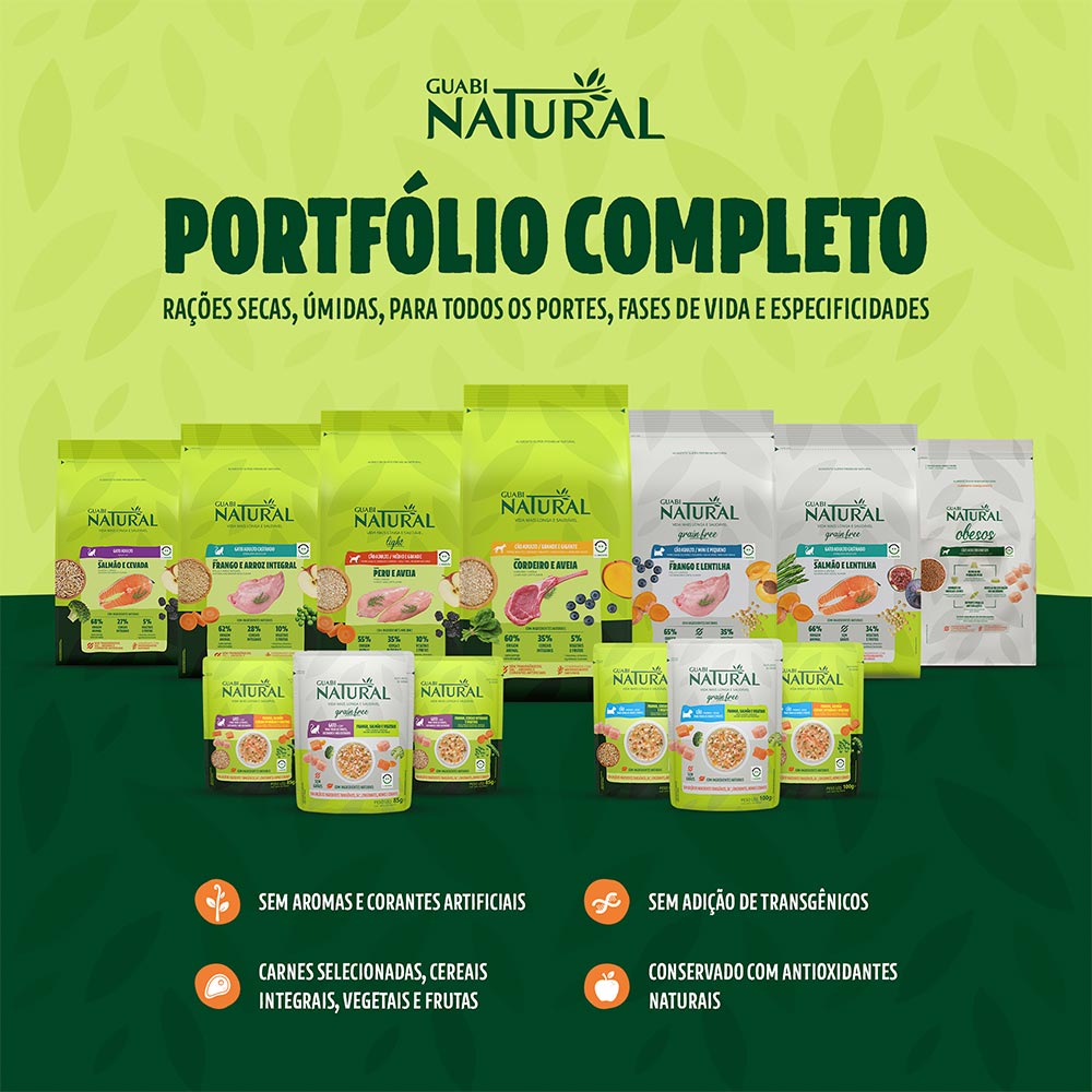 Ração Guabi Natural para Cães Sênior de Porte Mini e Pequeno Sabor Frango e Arroz Integral