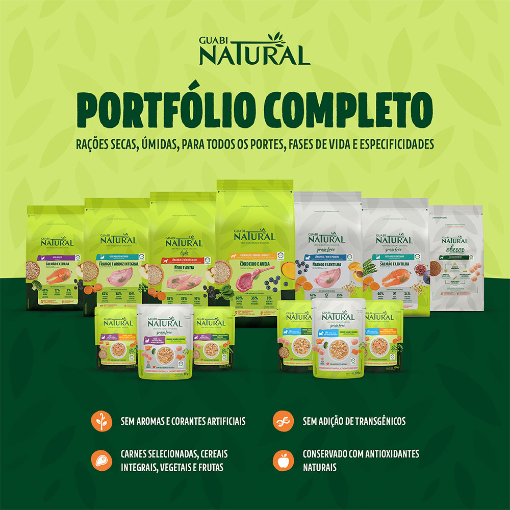 Ração Guabi Natural Sensível para Cães Adultos de Porte Mini, Pequeno e Médio Sabor Salmão e Aveia