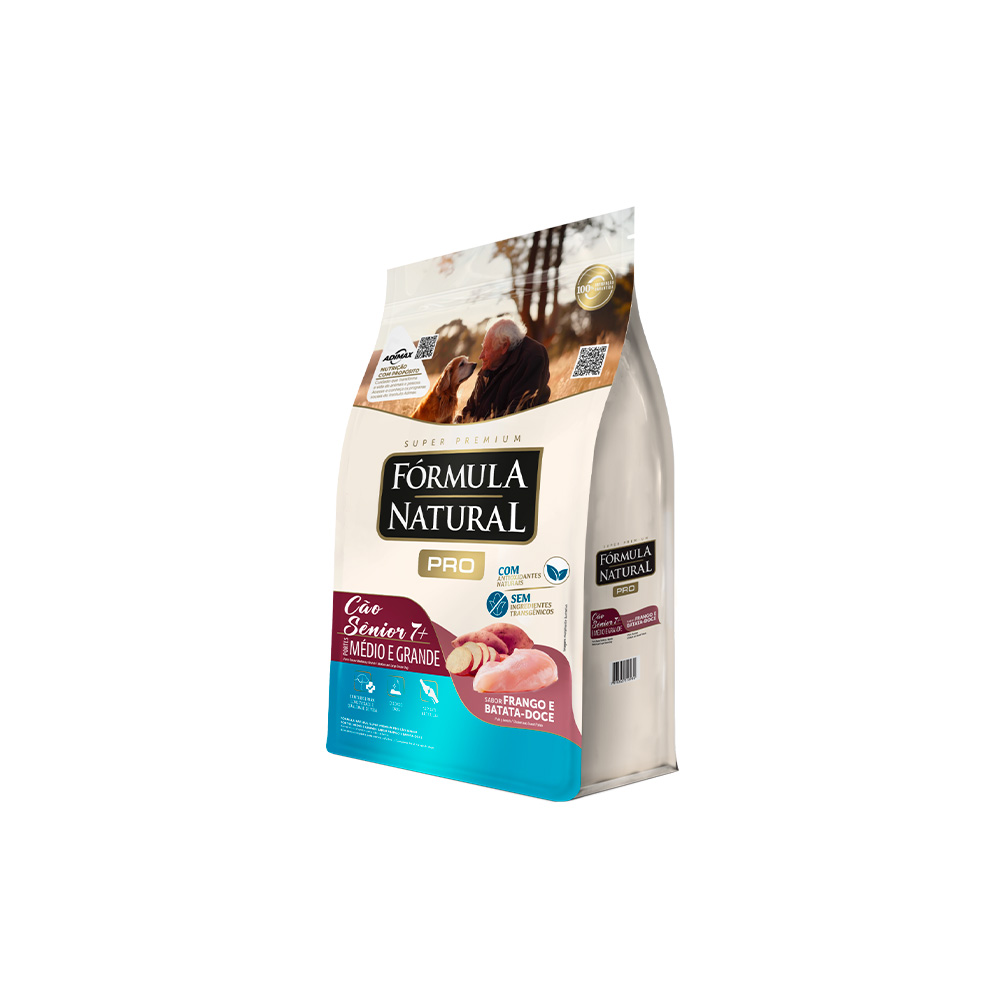Ração Fórmula Natural Pró para Cães Sênior de Porte Médio e Grande Sabor Frango e Arroz Integral 15kg