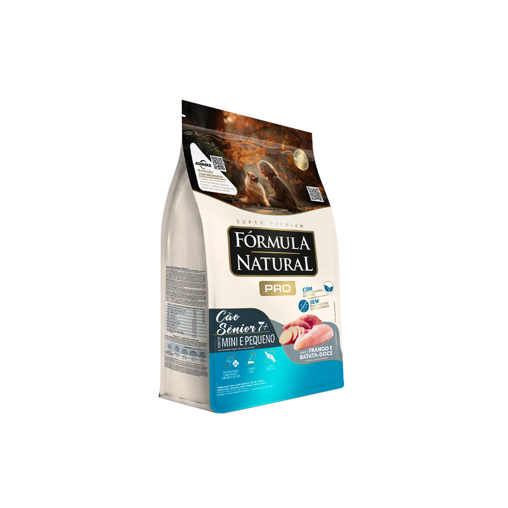 Ração Fórmula Natural Pro para Cães Senior de Porte Mini e Pequeno Sabor Frango e Batata Doce