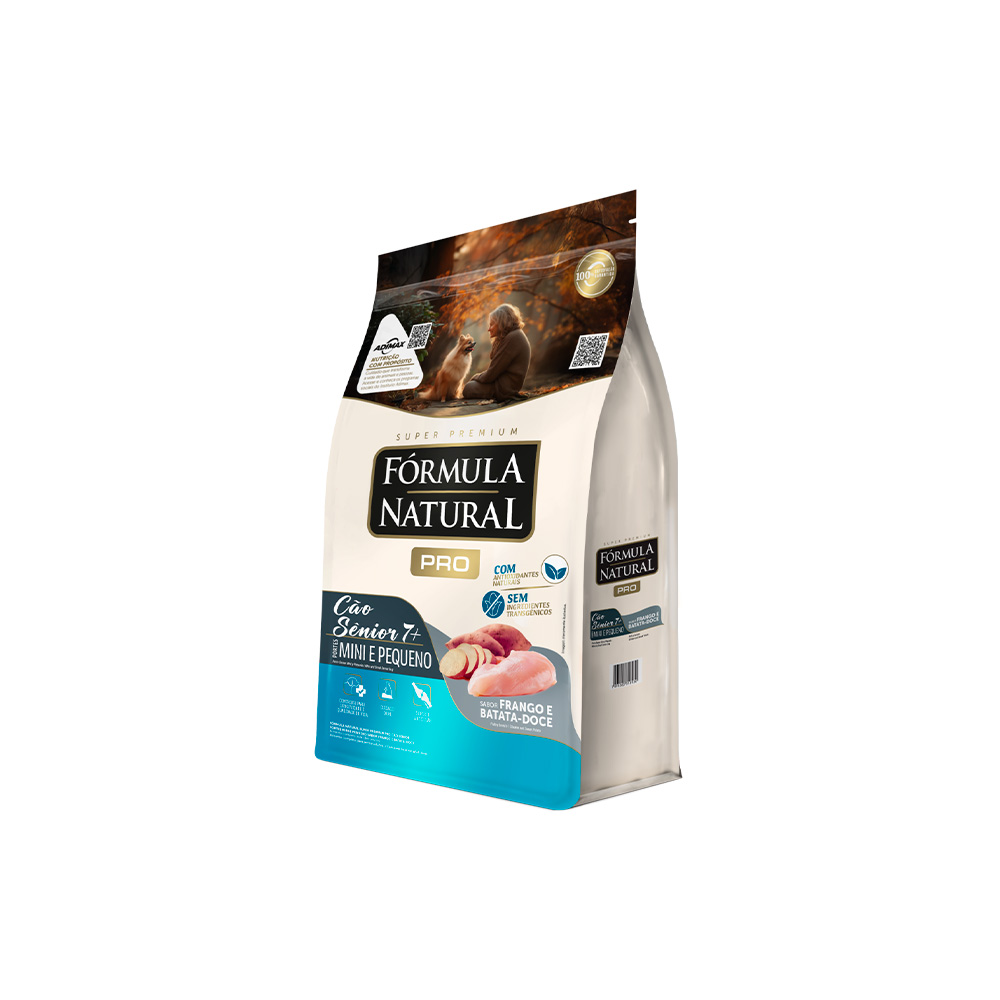 Ração Fórmula Natural Pro para Cães Senior de Porte Mini e Pequeno Sabor Frango e Batata Doce