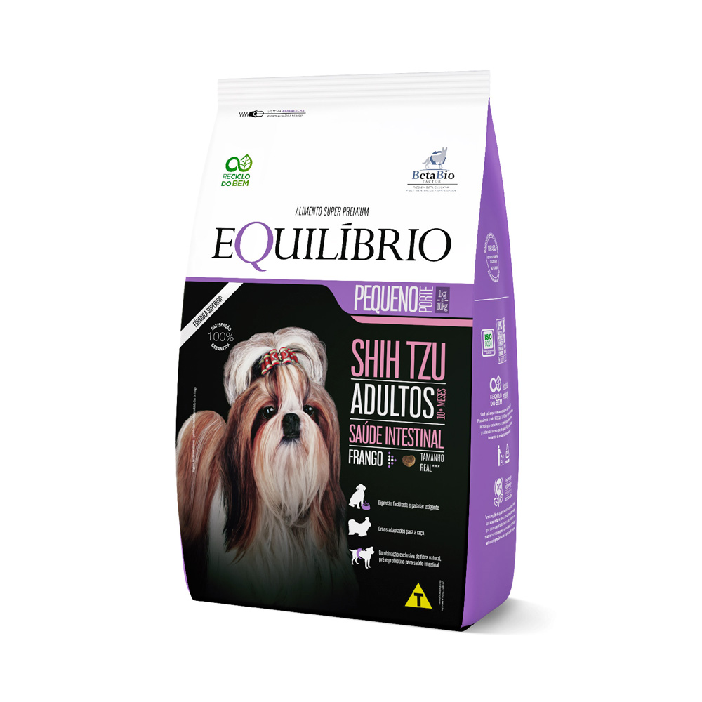 Ração Equilíbrio Shih Tzu para Cães Adultos de Porte Pequeno Sabor Frango
