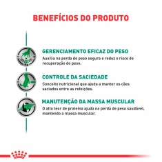 Ração Seca Royal Canin Veterinary Diet Satiety Support para Cães Adultos com Excesso de Peso
