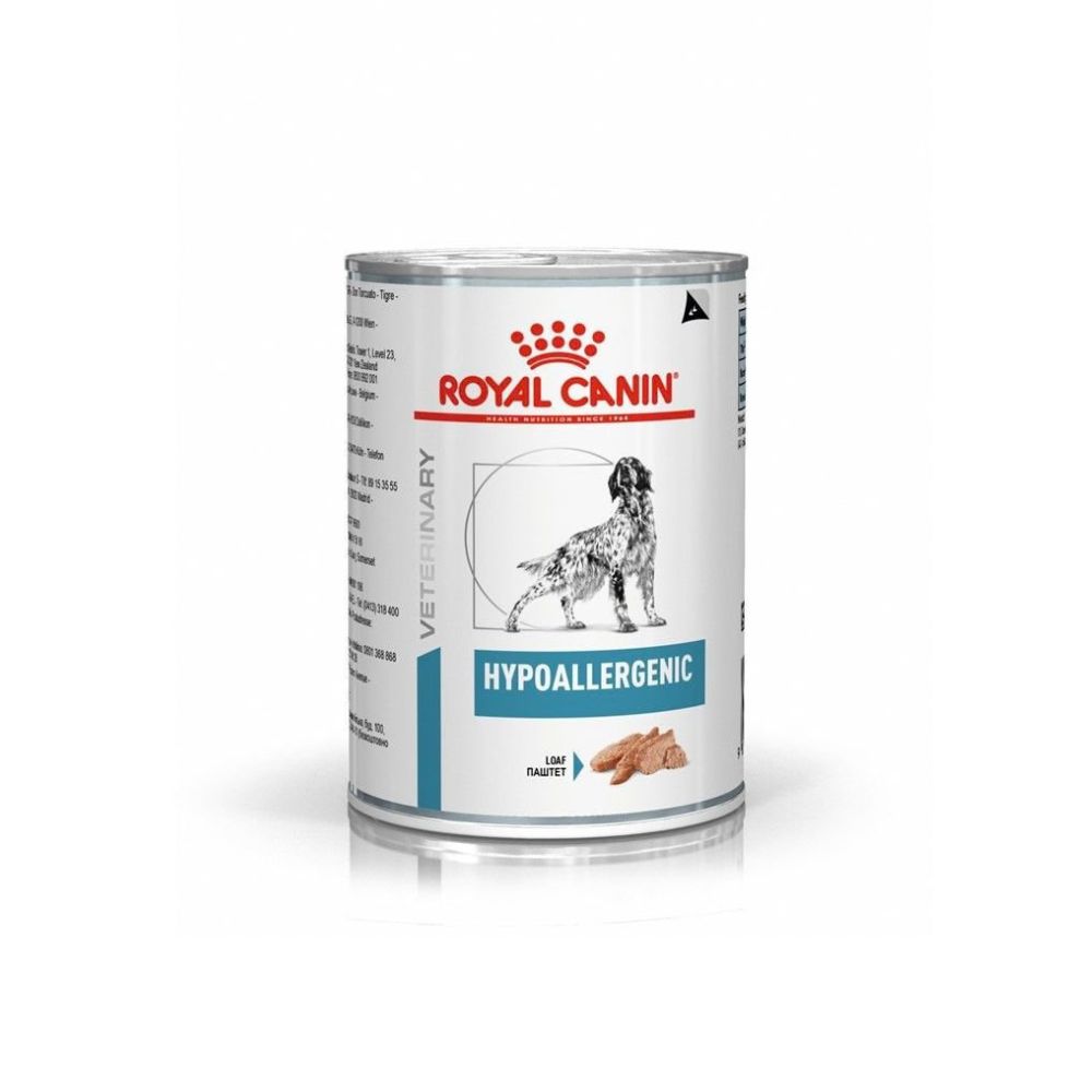 Ração Úmida Royal Canin Lata Veterinary Diet Hypoallergenic para Cães Adultos com Alergias