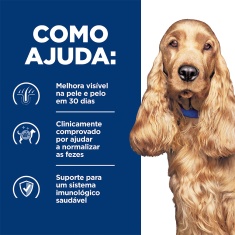Ração Hill's Prescription Diet Lata z/d para Cães Adultos Alergia Alimentares e da Pele 370 g