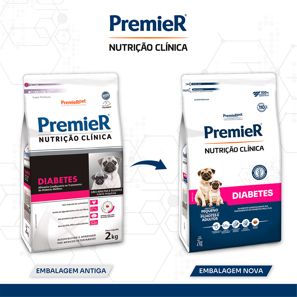 Ração Premier Diabetes para Cães Raças Pequenas 2kg