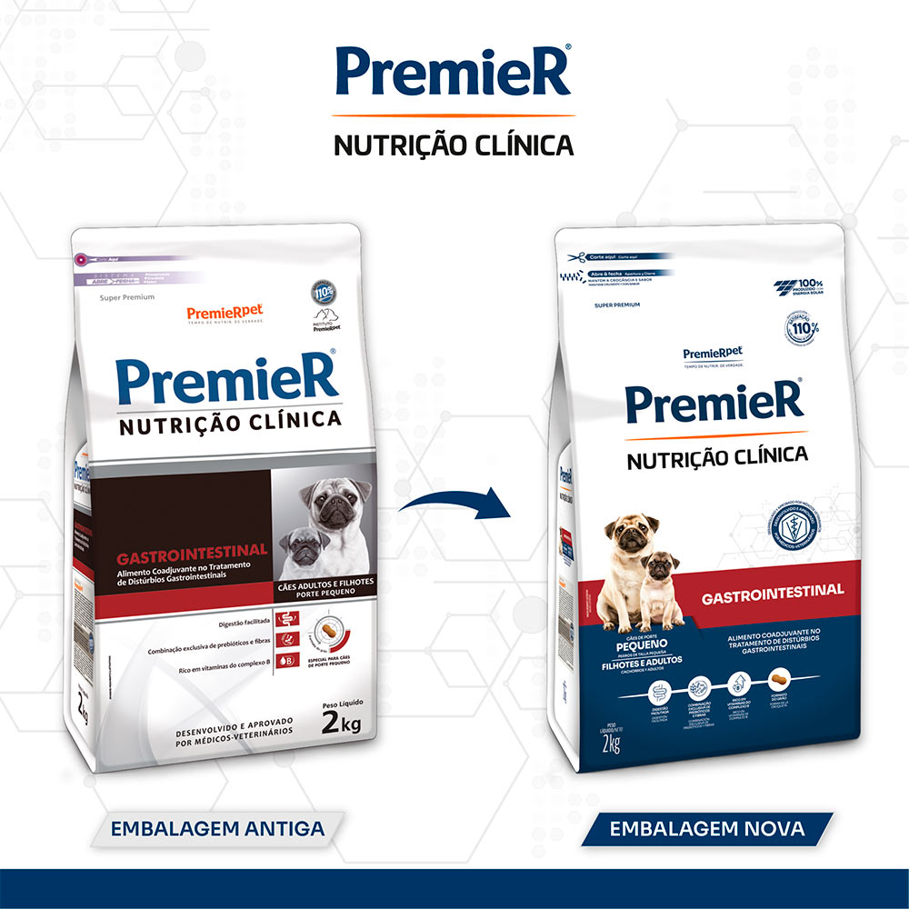 Ração Premier Nutrição Clínica Gastrointestinal para Cães de Pequeno Porte Ração Premier Nutrição Clínica Gastrointestinal para Cães de Pequeno Porte