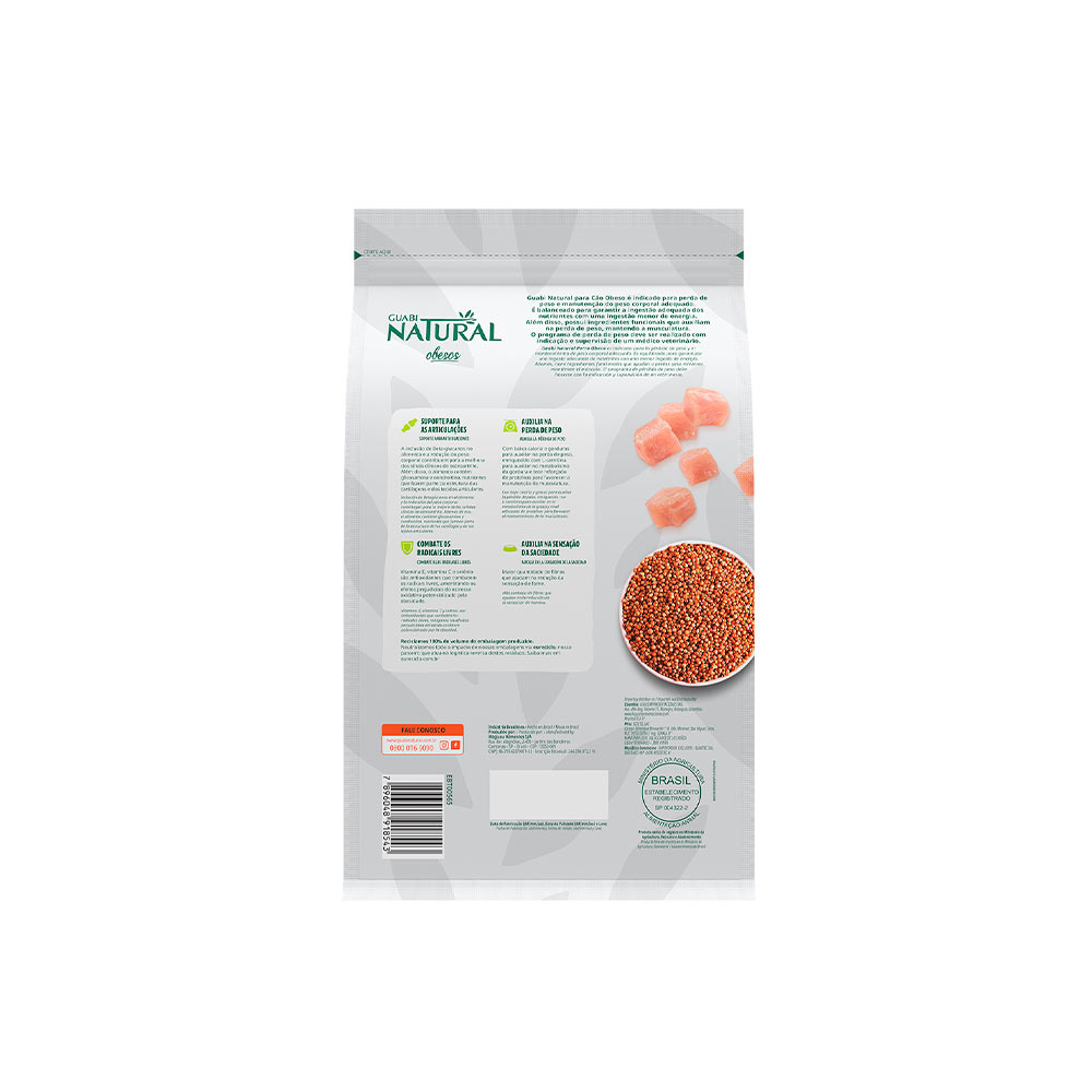 Ração Guabi Natural Obesos para Cães de Porte Mini e Pequeno