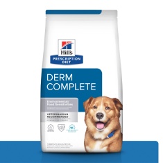 Ração Seca Hill's Prescription Diet Derm Complete para Cães Adultos 2,94kg