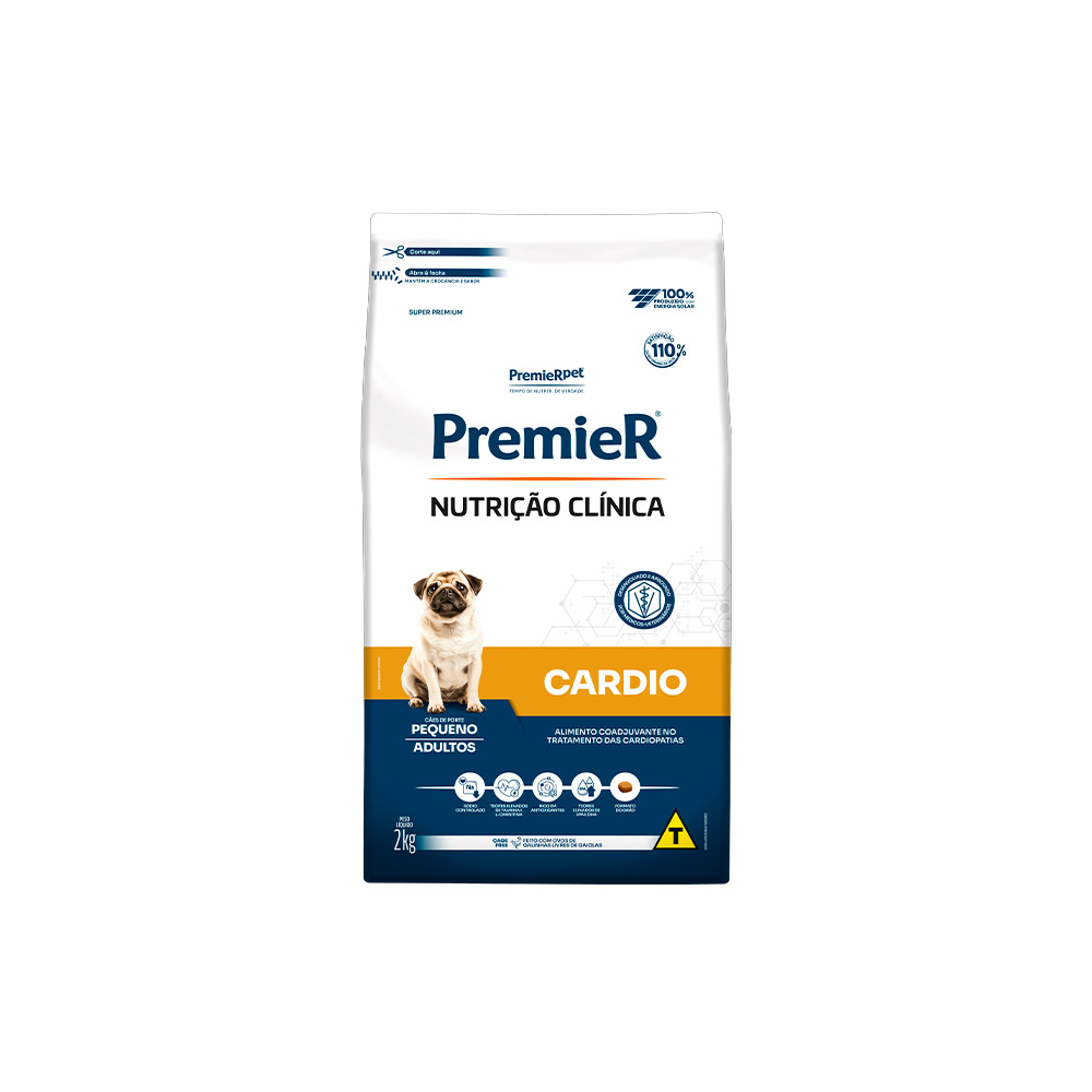 Ração Premier Nutrição Clínica Cardio para Cães de Porte Pequeno Ração Premier Nutrição Clínica Cardio para Cães de Porte Pequeno