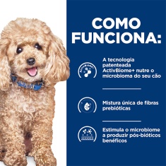 Ração Hill's Prescription Diet Gastrointestinal Biome Pedaços Pequenos para Cães 1,5 kg
