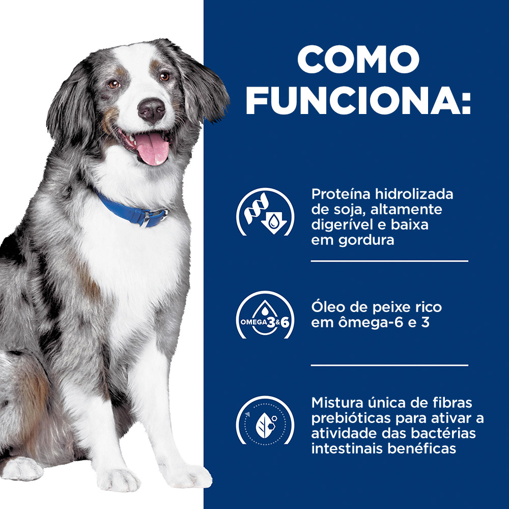 Ração Hill's Prescription Diet z/d Baixa Gordura para Cães com Alergias Alimentares e da Pele 3.6kg