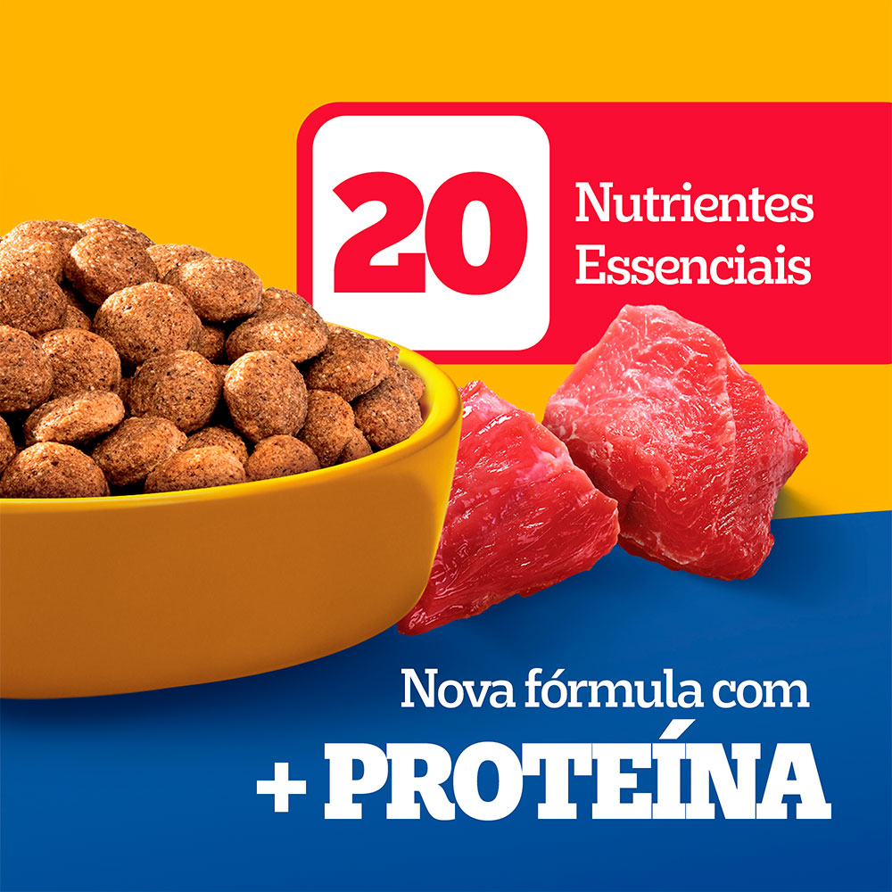 Ração Pedigree Nutrição Essencial Carne para Cães Adultos