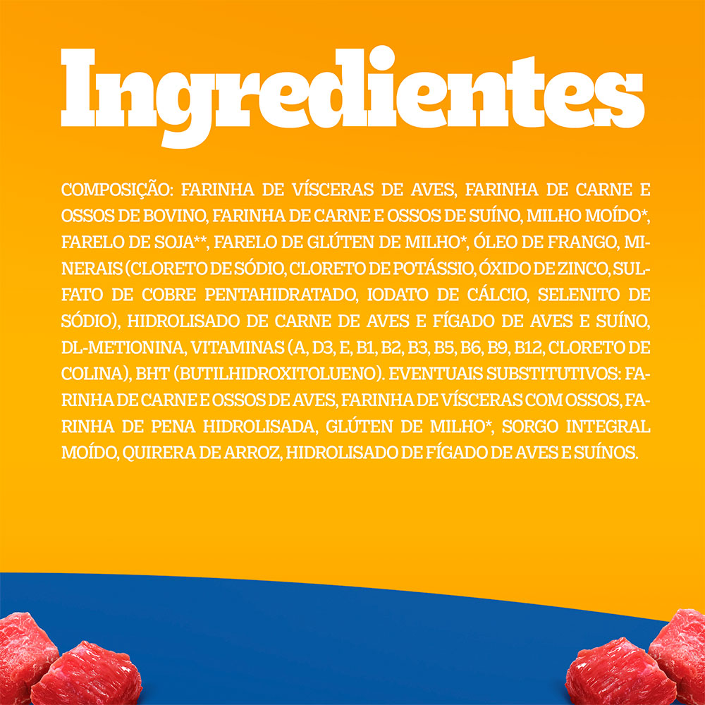 Ração Pedigree Nutrição Essencial Carne para Cães Adultos