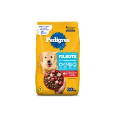 Ração Pedigree para Cães Filhotes de Porte Médio e Grande Sabor Carne, Frango e Cereais