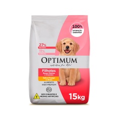 Ração Optimum para Cães Filhotes Raças Médias e Grandes Sabor Frango e Arroz