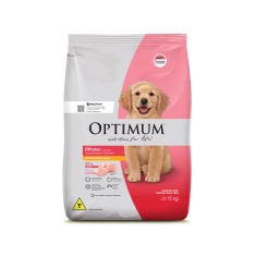 Ração Optimum para Cães Filhotes Raças Médias e Grandes Sabor Frango e Arroz