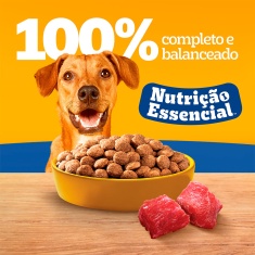 Ração Pedigree Nutrição Essencial Carne para Cães Adultos