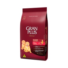 Ração GranPlus Menu para Cães Filhotes de Raças Médias e Grandes Sabor Carne e Arroz