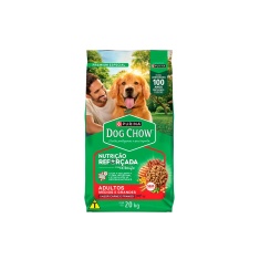 Ração Dog Chow para Cães Adultos de Porte Médio e Grande Sabor Carne, Frango e Arroz