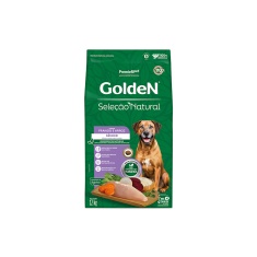 Ração Golden Seleção Natural para Cães Sênior de Porte Médio e Grande Sabor Frango e Arroz 12kg