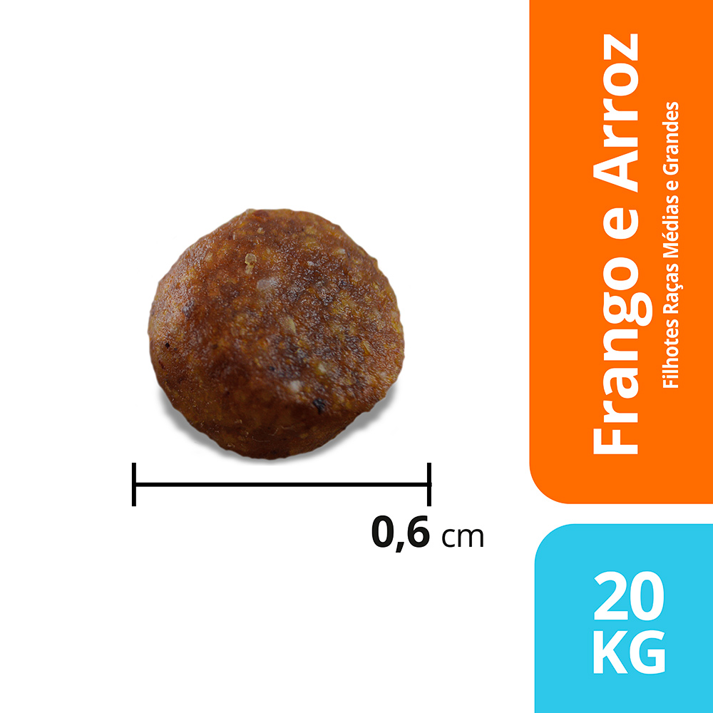 Ração Max para Cães Filhotes de Porte Médio e Grande Sabor Frango e Arroz