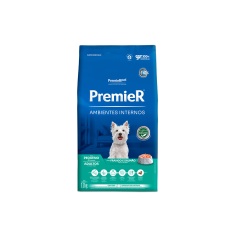 Ração Premier Ambientes Internos para Cães Adultos Sabor Frango e Salmão