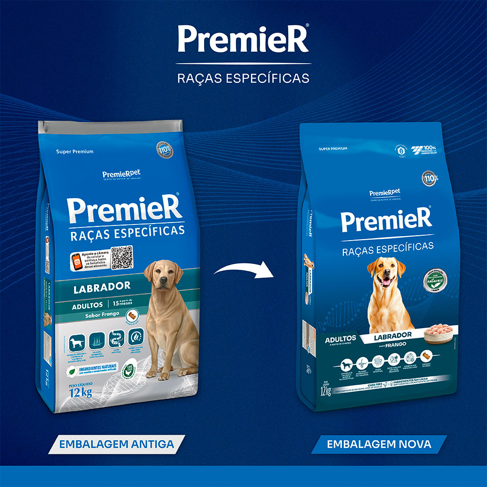 Ração Premier Raças Específicas Labrador para Cães Adultos - 12kg