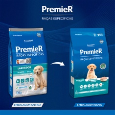 Ração Premier Raças Específicas Labrador para Cães Filhotes - 12kg
