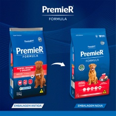 Ração Premier Fórmula para Cães Adultos de Raças Grandes e Gigantes Sabor Carne e Batata-Doce - 15 kg