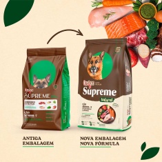Ração Quatree Supreme para Cães Sênior +7 de Porte Médio e Grande Sabor Cordeiro e Frango - 15kg