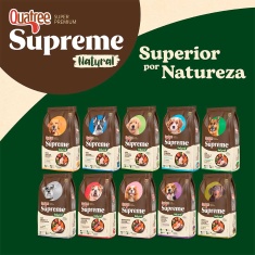 Ração Quatree Supreme para Cães Sênior +7 de Porte Médio e Grande Sabor Cordeiro e Frango - 15kg