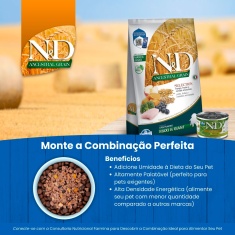 Ração Farmina N&D Ancestral Selection para Cães Filhotes de Raças Grandes Sabor Frango - 15kg