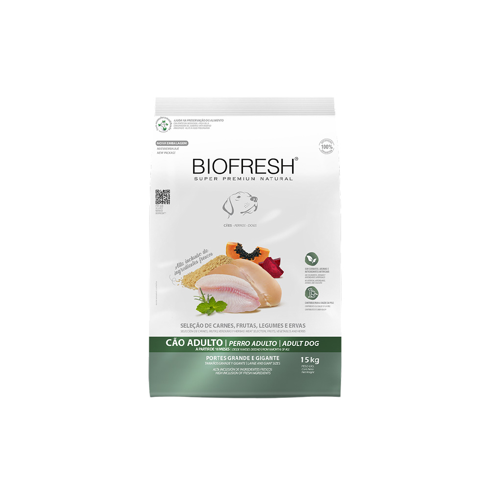 Ração Biofresh para Cães Adultos de Raças Grandes e Gigantes