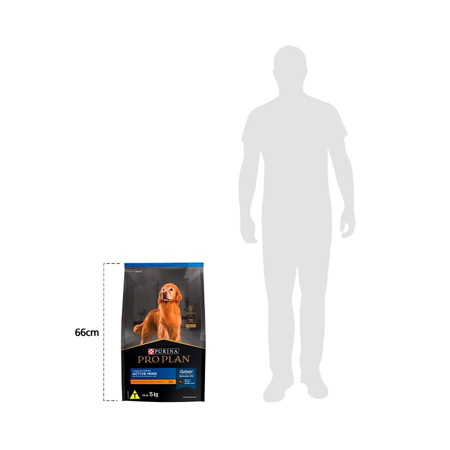 Ração Pro Plan Active Mind para Cães Adultos 7+ Sabor Frango