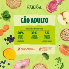 Ração Guabi Natural para Cães Adultos de Porte Grande e Gigante Sabor Cordeiro e Aveia - 12kg