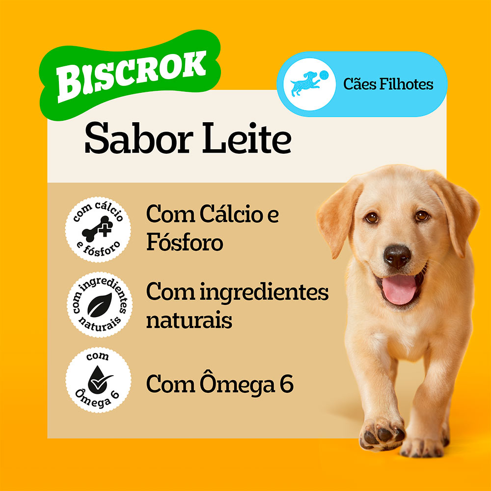Biscoito Pedigree Biscrok Junior para Cães Filhotes - 300g