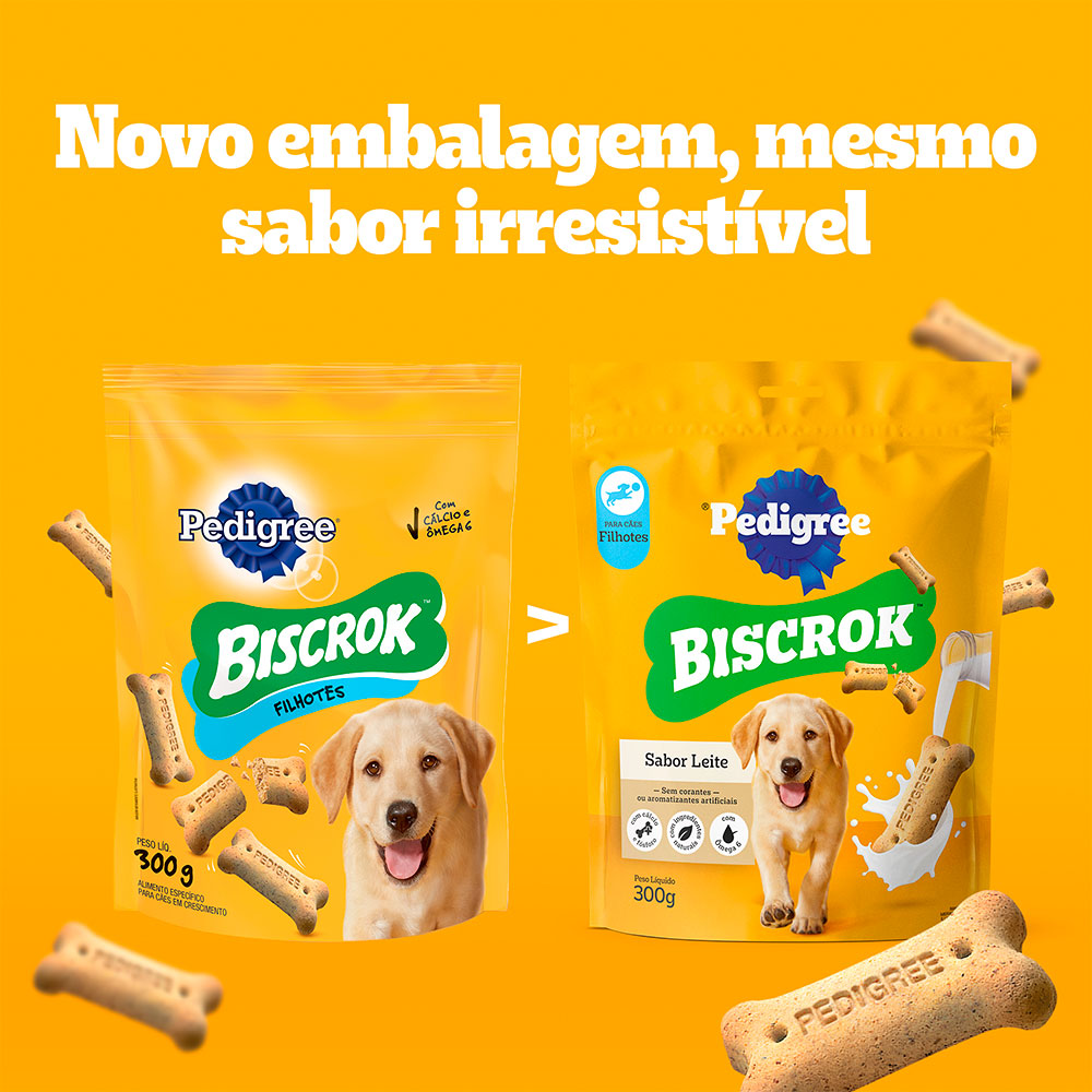 Biscoito Pedigree Biscrok Junior para Cães Filhotes - 300g