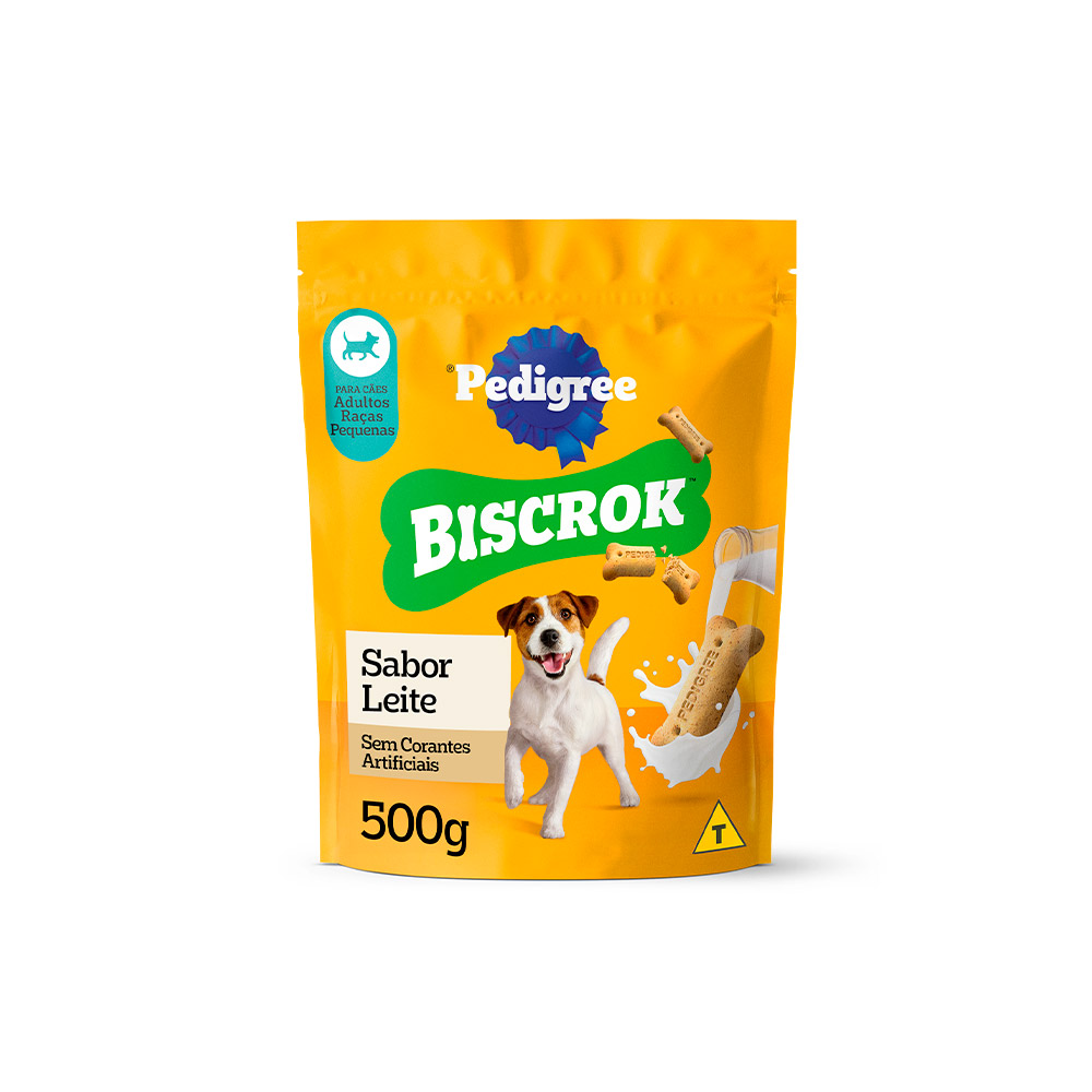Biscoito Pedigree Biscrok Mini para Cães Adultos de Raças Pequenas