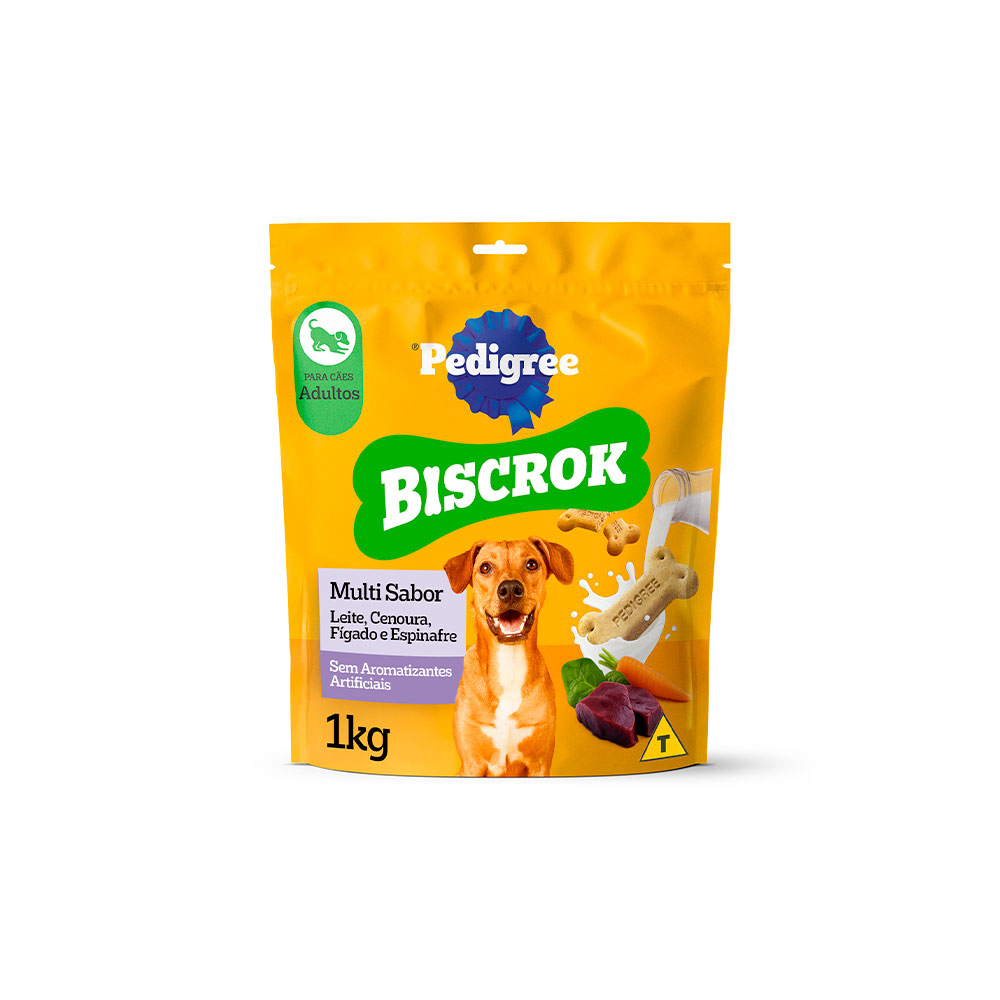 Biscoito Pedigree Biscrok Multi para Cães Adultos