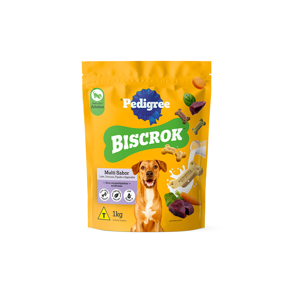 Biscoito Pedigree Biscrok Multi para Cães Adultos