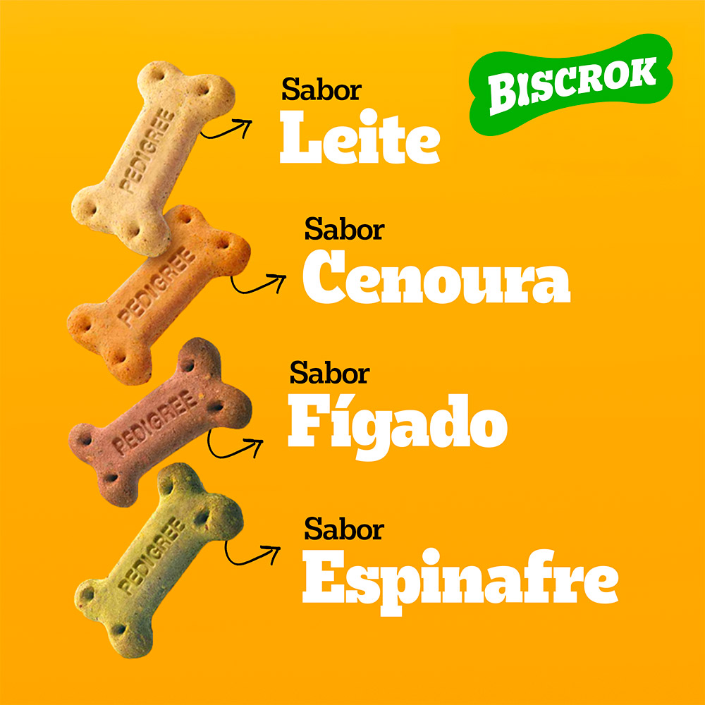 Biscoito Pedigree Biscrok Multi para Cães Adultos