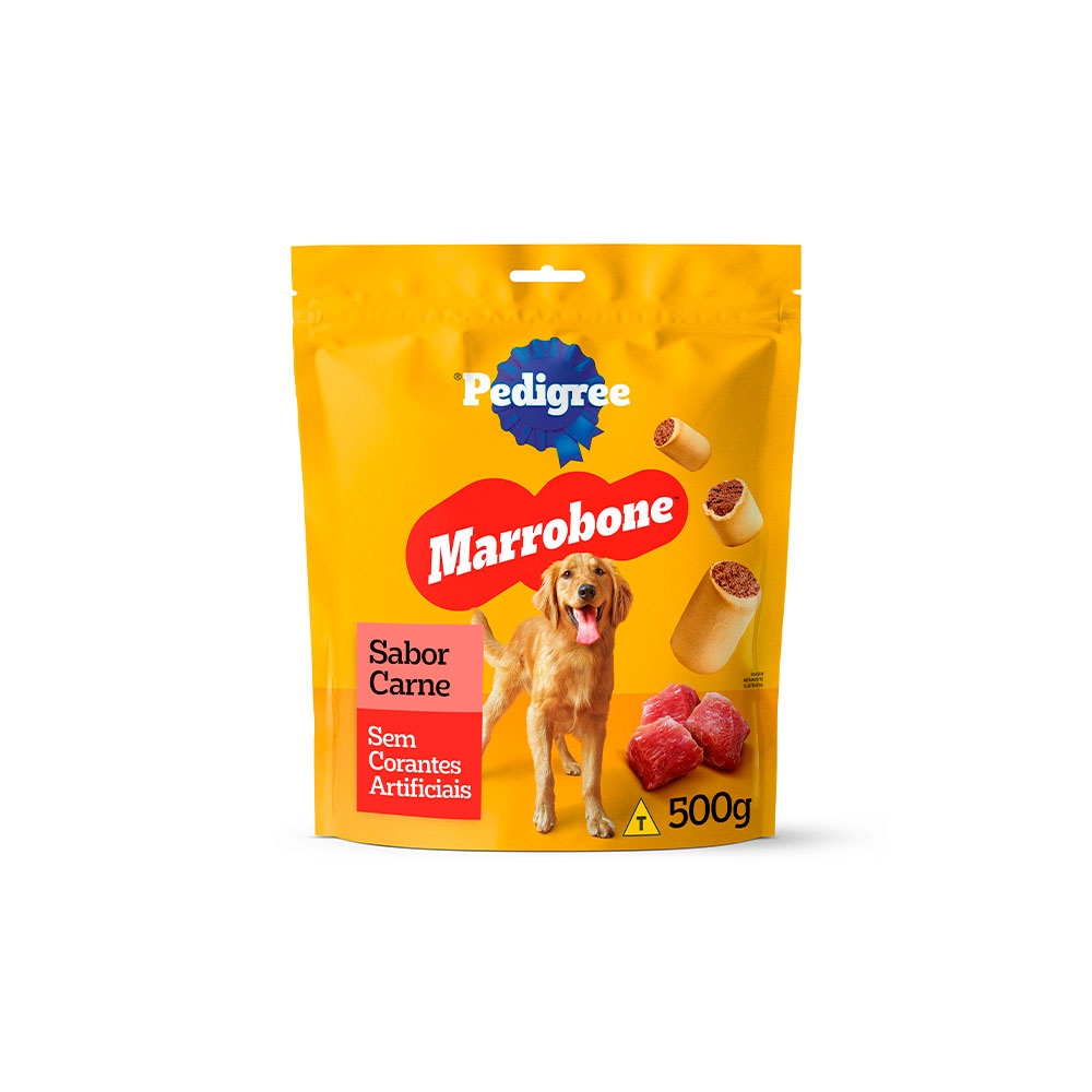 Biscoito Pedigree Biscrok Marrobone para Cães Adultos Sabor Carne