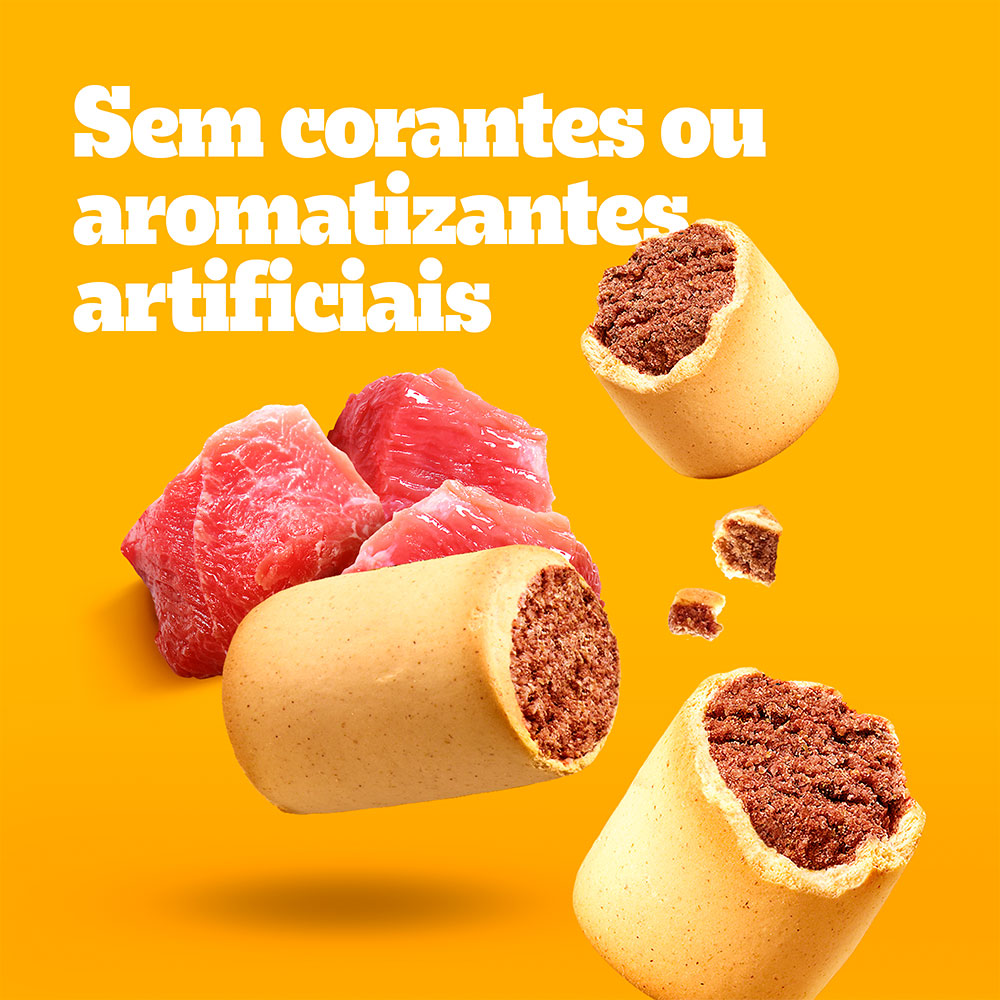 Biscoito Pedigree Biscrok Marrobone para Cães Adultos Sabor Carne