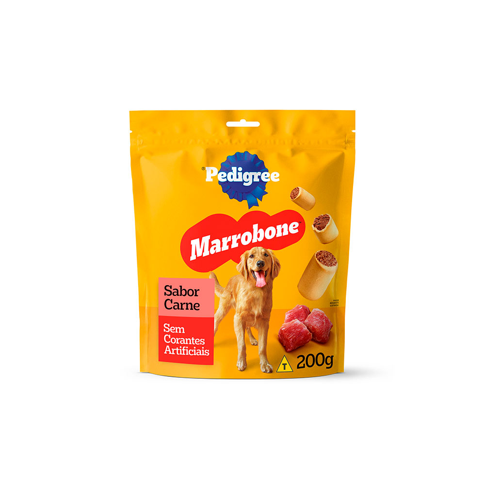 Biscoito Pedigree Biscrok Marrobone para Cães Adultos Sabor Carne