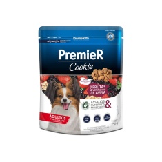 Biscoito Premier Cookie para Cães Adultos Sabor Frutas Vermelhas e Aveia