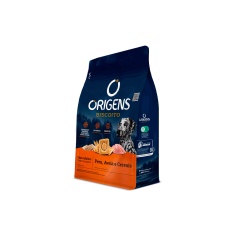 Biscoito Origens para Cães Adultos de Porte Médio e Grande Sabor Peru, Aveia e Cereais 400 g