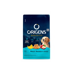 Biscoito Origens para Cães Filhotes Sabor Banana, Maçã e Aveia 300 g